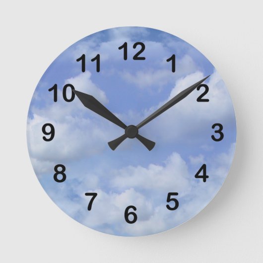 Horloge Ronde Nuages (Recto)