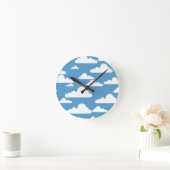 HORLOGE RONDE NUAGES BLANCS (Maison)