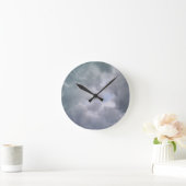 Horloge Ronde Nuages en forme de croissant (Maison)