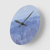 Horloge Ronde Nuances de bleu (Angle)