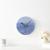 Horloge Ronde Nuances de bleu (Maison)