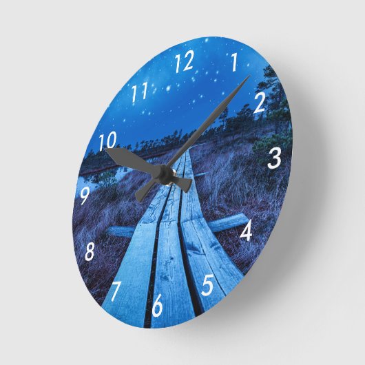 Horloge Ronde Nuit des marais (Angle)