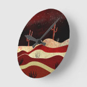 Horloge Ronde Nuit du désert (Angle)