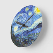 Horloge Ronde Nuit Van Gogh Starry (Angle)