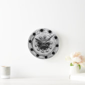 Horloge Ronde Numbered 18 Wheelin' Clock (Maison)