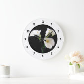 Horloge ronde numérique avec Calla Lilly (Maison)