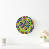 Horloge Ronde Numéro de Pastel Easter (Maison)