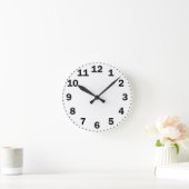 Horloge Ronde numéro noir (Maison)