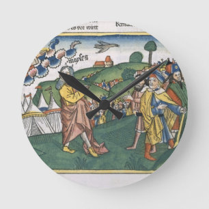 Horloge Ronde Numéros 1 1-20 se préparant au voyage de Moun