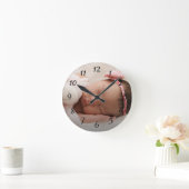 Horloge Ronde Nursery Photo Baby (Maison)