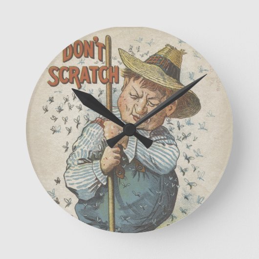 Horloge Ronde N'utilisez pas de cratch Mentholatum Ephemera (Recto)