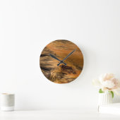 Horloge Ronde Oak Wood Round (Maison)