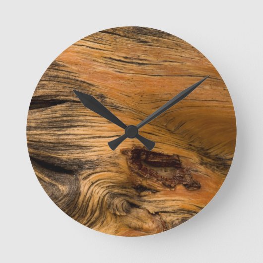 Horloge Ronde Oak Wood Round (Recto)