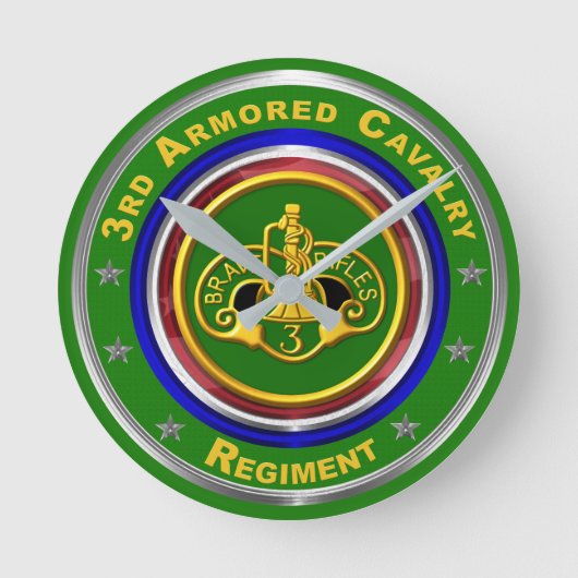 Horloge Ronde Objet souvenir du 3e régiment de cavalerie blindée (Recto)