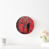 Horloge Ronde Observateur du corbeau (Maison)