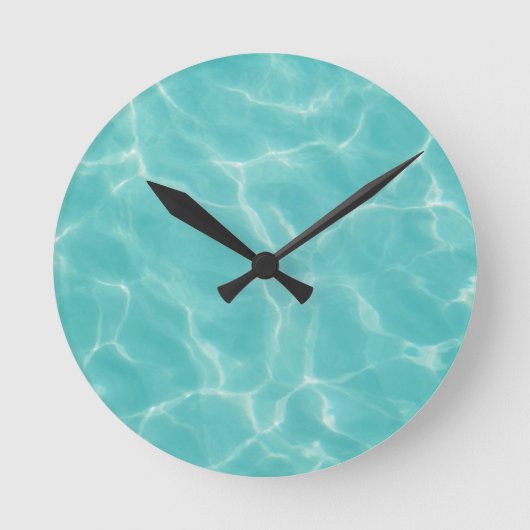Horloge Ronde Océan Caraïbe Luminosité #1 #mer #wall #art (Recto)