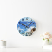 Horloge Ronde Océan Waves Paysage de la mer (Maison)