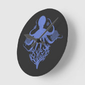 Horloge Ronde Octopus (Angle)