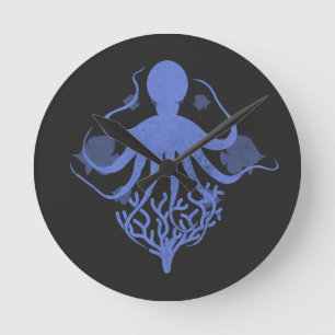 Horloge Ronde Octopus