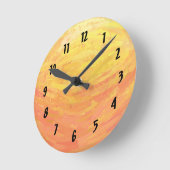 Horloge Ronde OEil dragons (Angle)