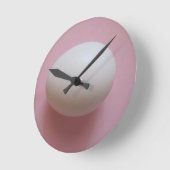 Horloge Ronde Oeuf blanc (Angle)