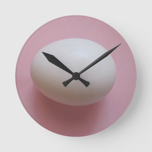 Horloge Ronde Oeuf blanc (Recto)