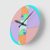 Horloge Ronde Oeuf de rapport d'or (Angle)