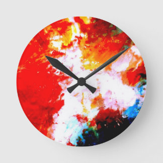 Horloge Ronde Oeuvre artistique créative Abstraite