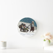 Horloge Ronde Œuvre d'art vintage pour enfants faisant de la lug (Maison)