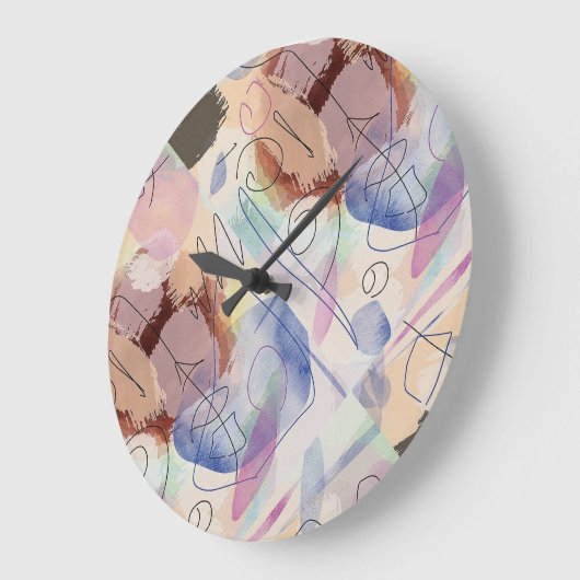 Horloge ronde, oeuvre originale ! (Angle)