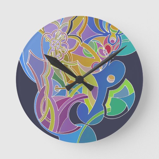 Horloge Ronde Oeuvre Whimsical (Recto)