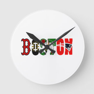 Horloge Ronde Official Boston Sport Teams T-Shirt