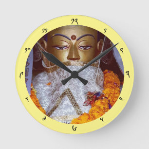 Horloge Ronde Offres de Bouddha et Dharma Time, Himalaya, Népal
