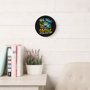 Horloge Ronde Oh Bateau C'est un Voyage en Famille 2026 Correspo
