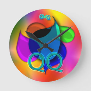 Horloge Ronde Oh mon Dieu ! qq !