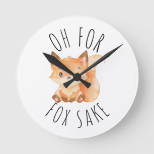 Horloge Ronde Oh pour Fox Sake