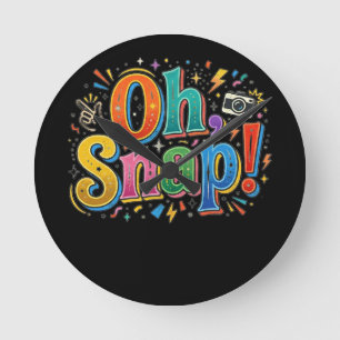 Horloge Ronde oh, Snap ! T-shirt drôle de gingerbread pour les f