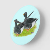 Horloge Ronde Oie de Toulouse Dewlap (Angle)