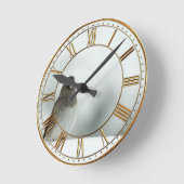 Horloge Ronde Oiseau d'hiver (Angle)