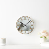 Horloge Ronde Oiseau d'hiver (Maison)