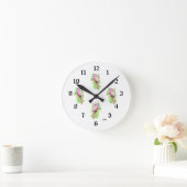 Horloge ronde : Oiseau exotique . (Maison)