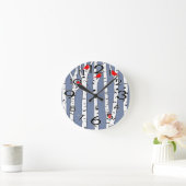 Horloge Ronde Oiseaux (Maison)