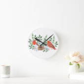 Horloge Ronde Oiseaux dans le nid (Maison)
