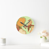 Horloge Ronde Oiseaux lunaires (Maison)