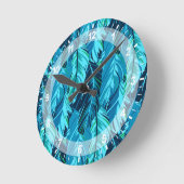 Horloge Ronde Oiseaux tropicaux (Angle)