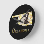 HORLOGE RONDE OKLAHOMA RÊVE ! (Angle)