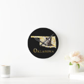 HORLOGE RONDE OKLAHOMA RÊVE ! (Maison)