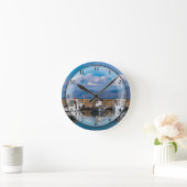 Horloge Ronde Old Fishing (Maison)
