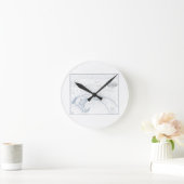 Horloge Ronde Old Provincetown Cap Cod Map (Maison)