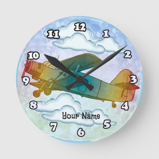 Horloge Ronde Old Rainbow Plane (Recto)
